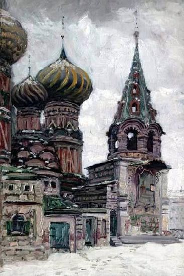 Nikolay Nikanorovich Dubovskoy St. Basil's Cathedral oil painting picture